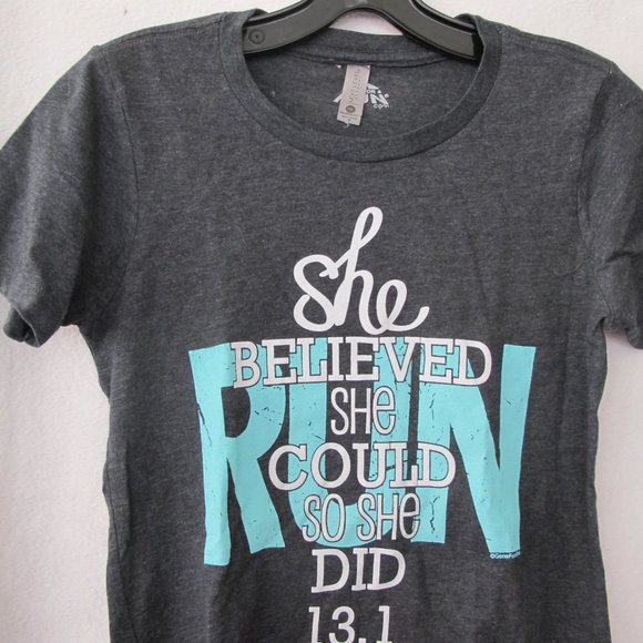 She Believed She Could Half Marathon Women's Shirt - Small - Picture 6 of 10